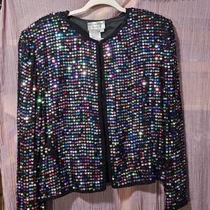 Adrianna papell sequin formal top